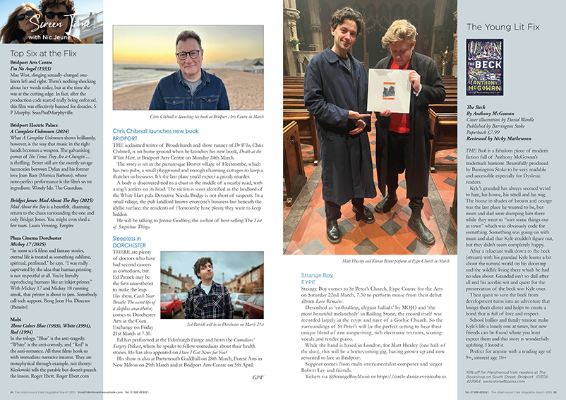 Recent Preview Preview - stage and screen in March » Most Recent, Preview - Marshwood ...
